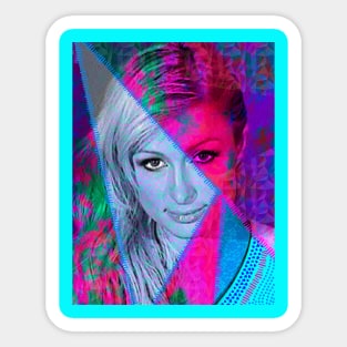 Paris Hilton Mugshot Sticker